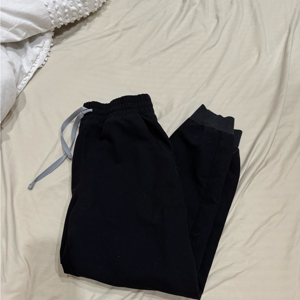 Figs Black Technical Jogger Pants